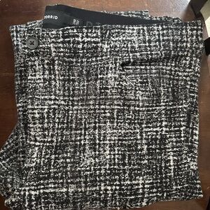 Torrid Black White Dress Pants Wide Leg Super Soft Size 24 R